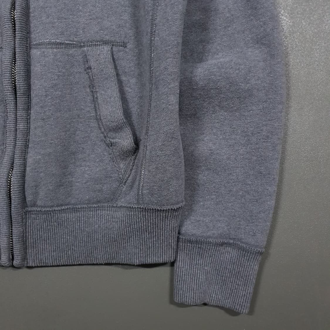M) 아베크롬비 대장급 희귀 센터 로고 후드집업 회파 블루 그레이 챠콜 상품이미지3
