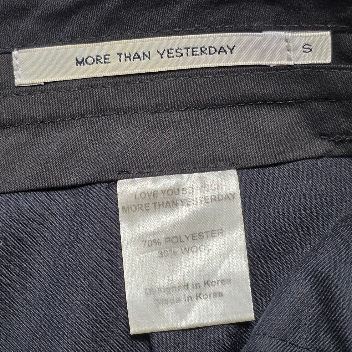 1170 [ MORE THAN YESTERDAY] 블랙 슬랙스 와이드핏 상품이미지7