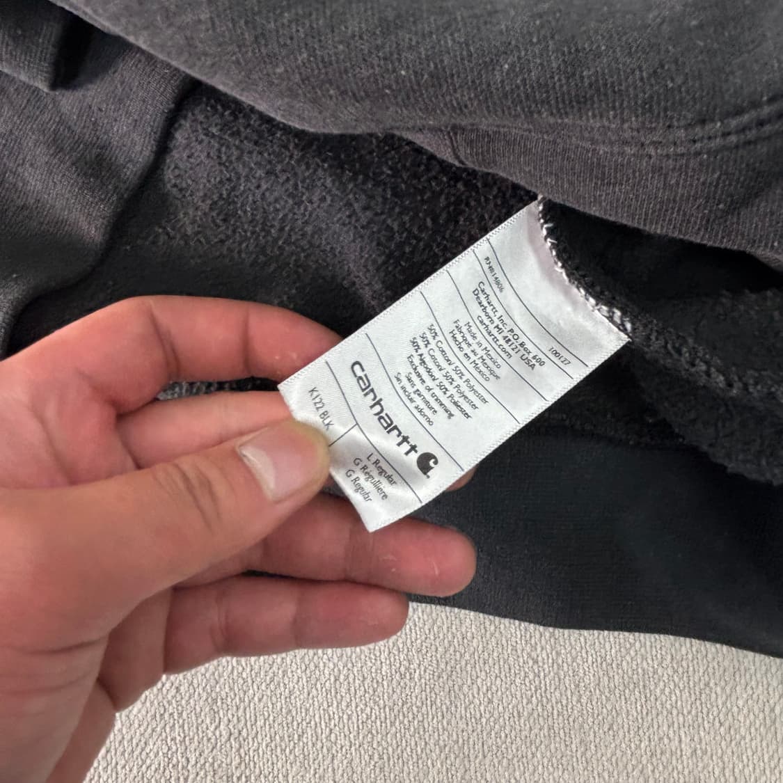 105 칼하트 챠콜 후드집업 상품이미지4