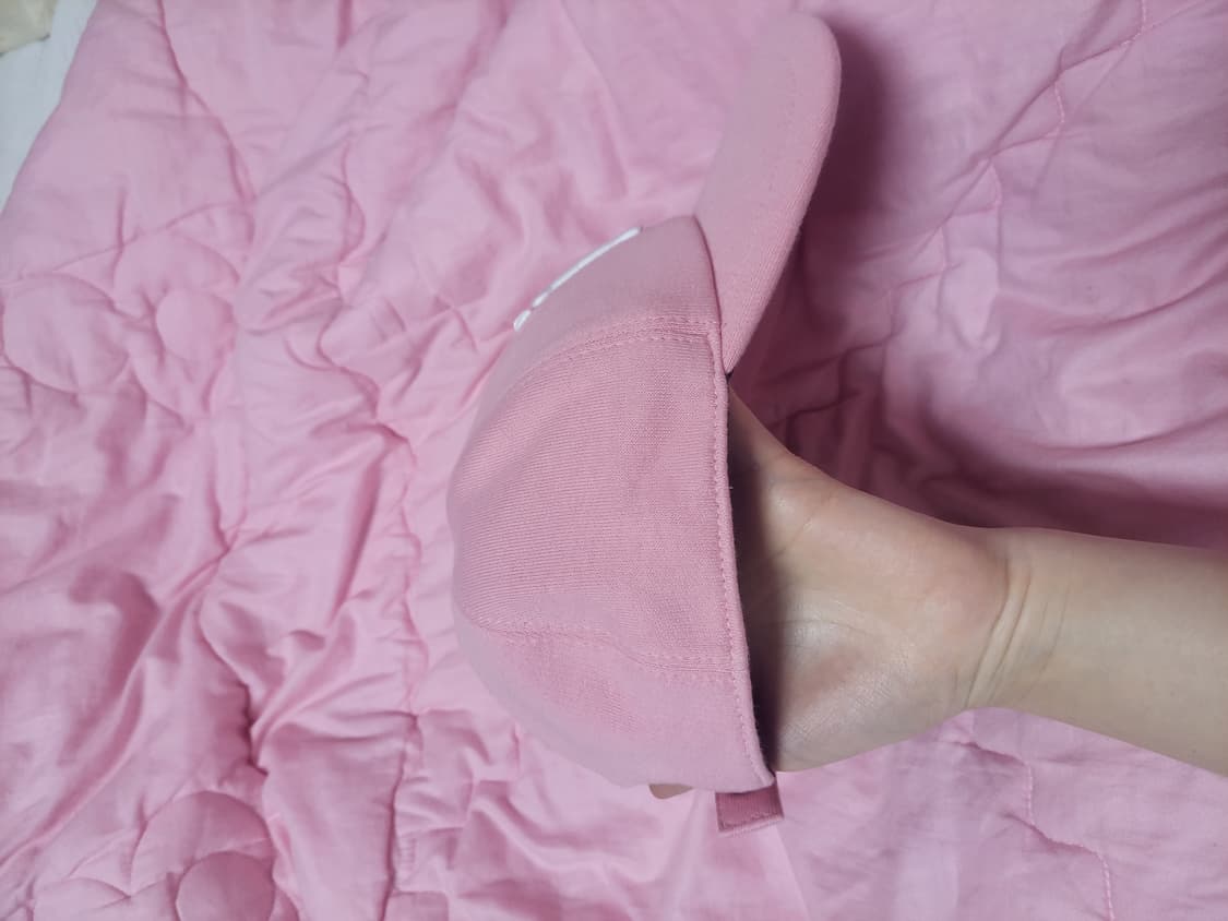 정품)급처상태좋음!버버리 로고 핑크 볼캡 야구 모자 남녀공용 M사이즈 상품이미지9