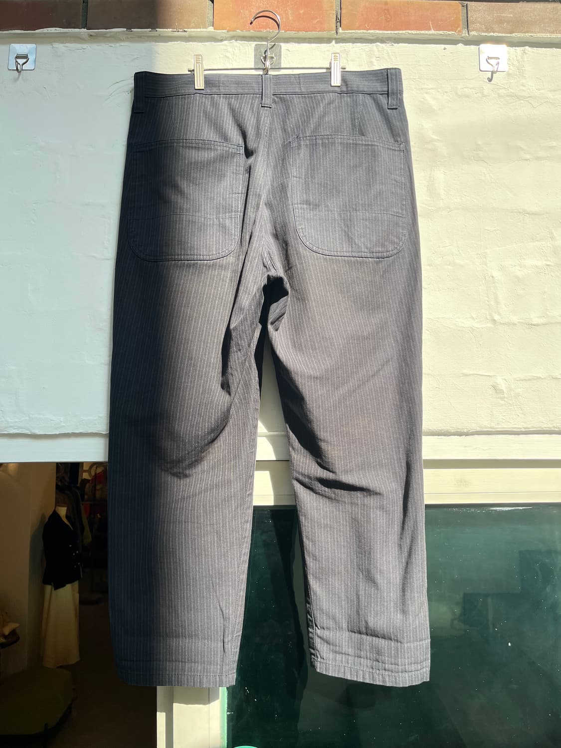 Junya Watanabe 꼼데가르송 맨 스트라이프 코튼 린넨 팬츠 M 상품이미지7