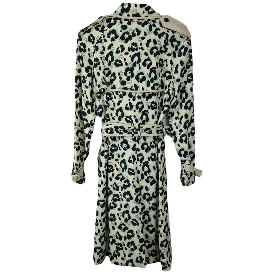 [MCM 엠씨엠] 멀티 패턴 벨티드 실크 더블 트렌치 코트 M19729 상품이미지3