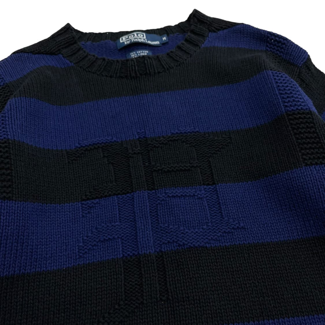 폴로 랄프로렌 네이비 단가라 네이비 니트 M 상품이미지5