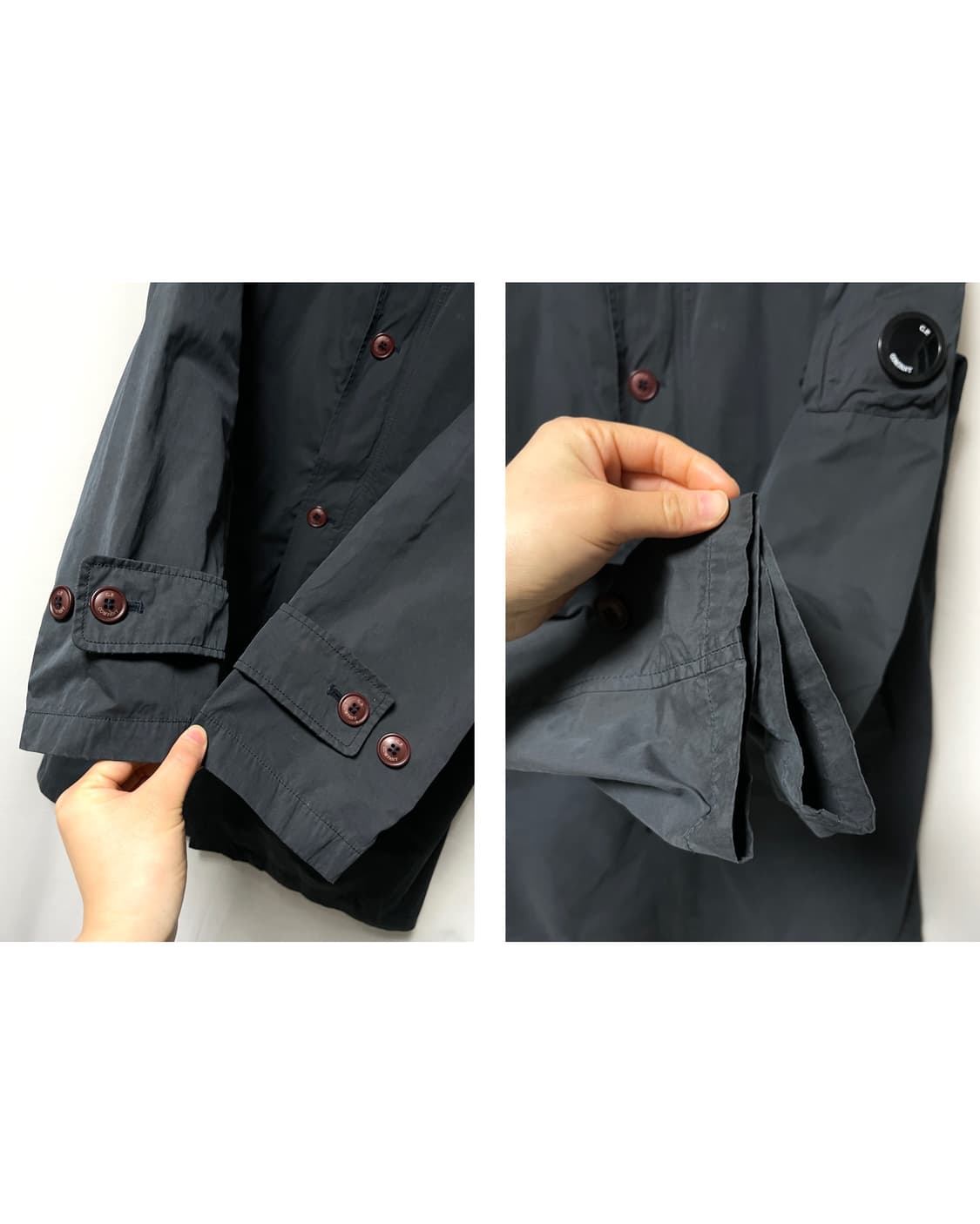 CP컴퍼니 씨피컴퍼니 정품 바스락 폴리 나일론 맥코트 싱글코트 100 상품이미지4