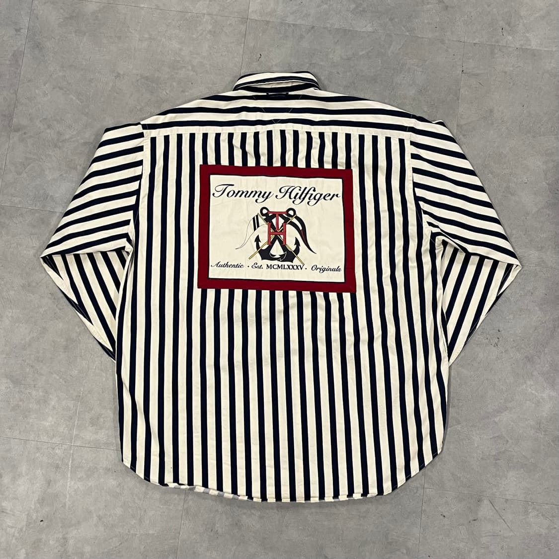 90s 타미힐피거 스트라이츠 셔츠 (110) 상품이미지1