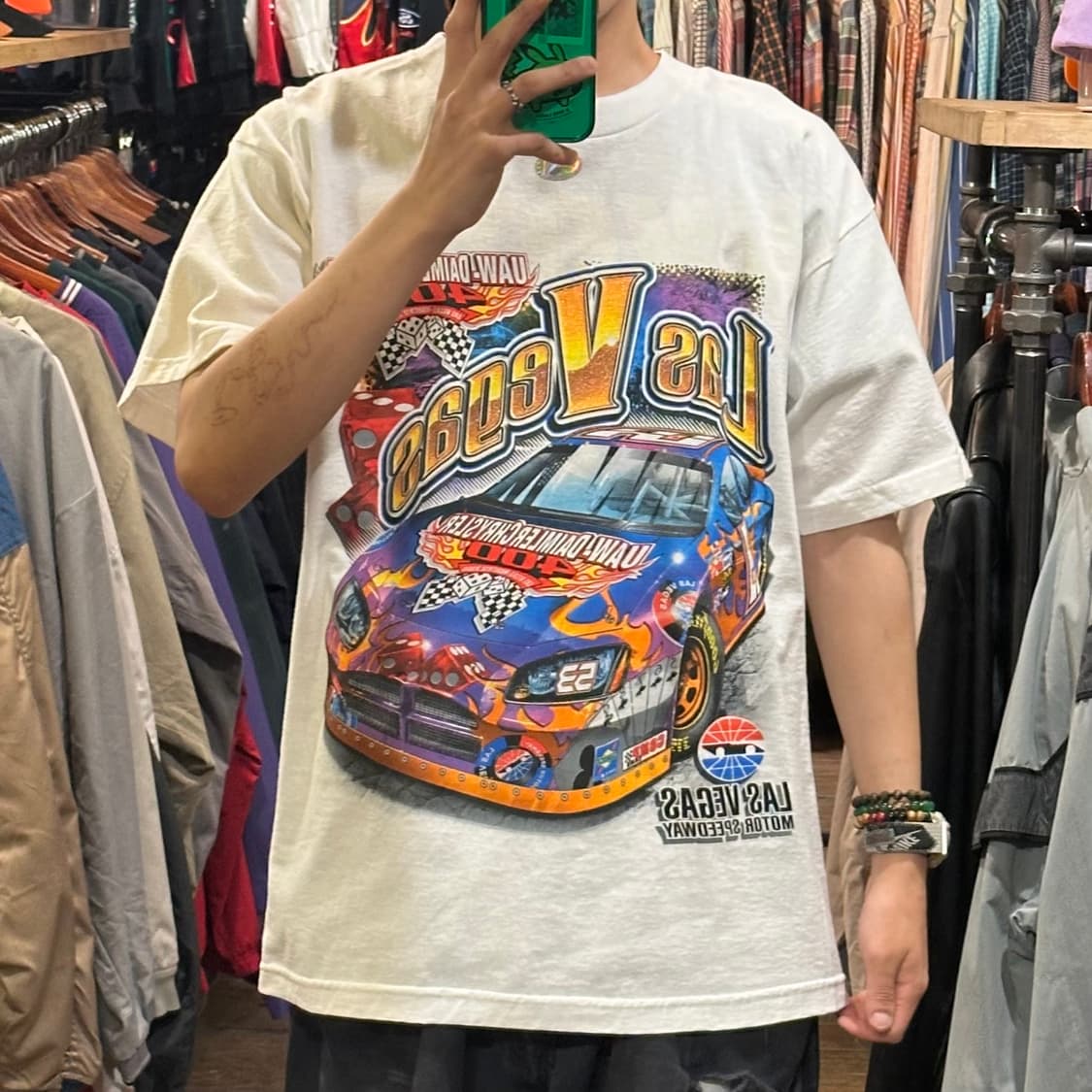 [HI] 빈티지 카 반팔티 화이트 상품이미지2