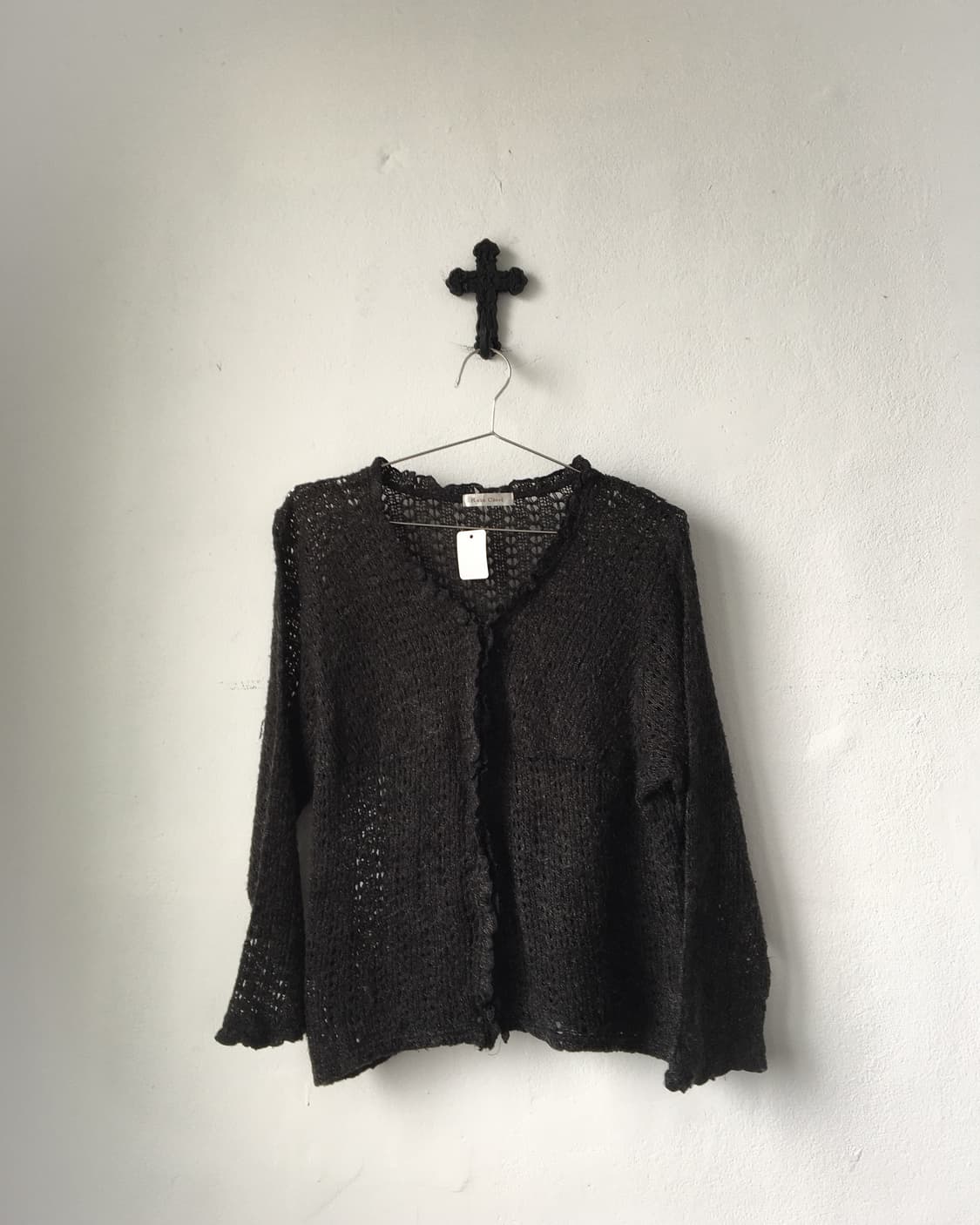 Rosa cheri woolen net knit cardigan 상품이미지2