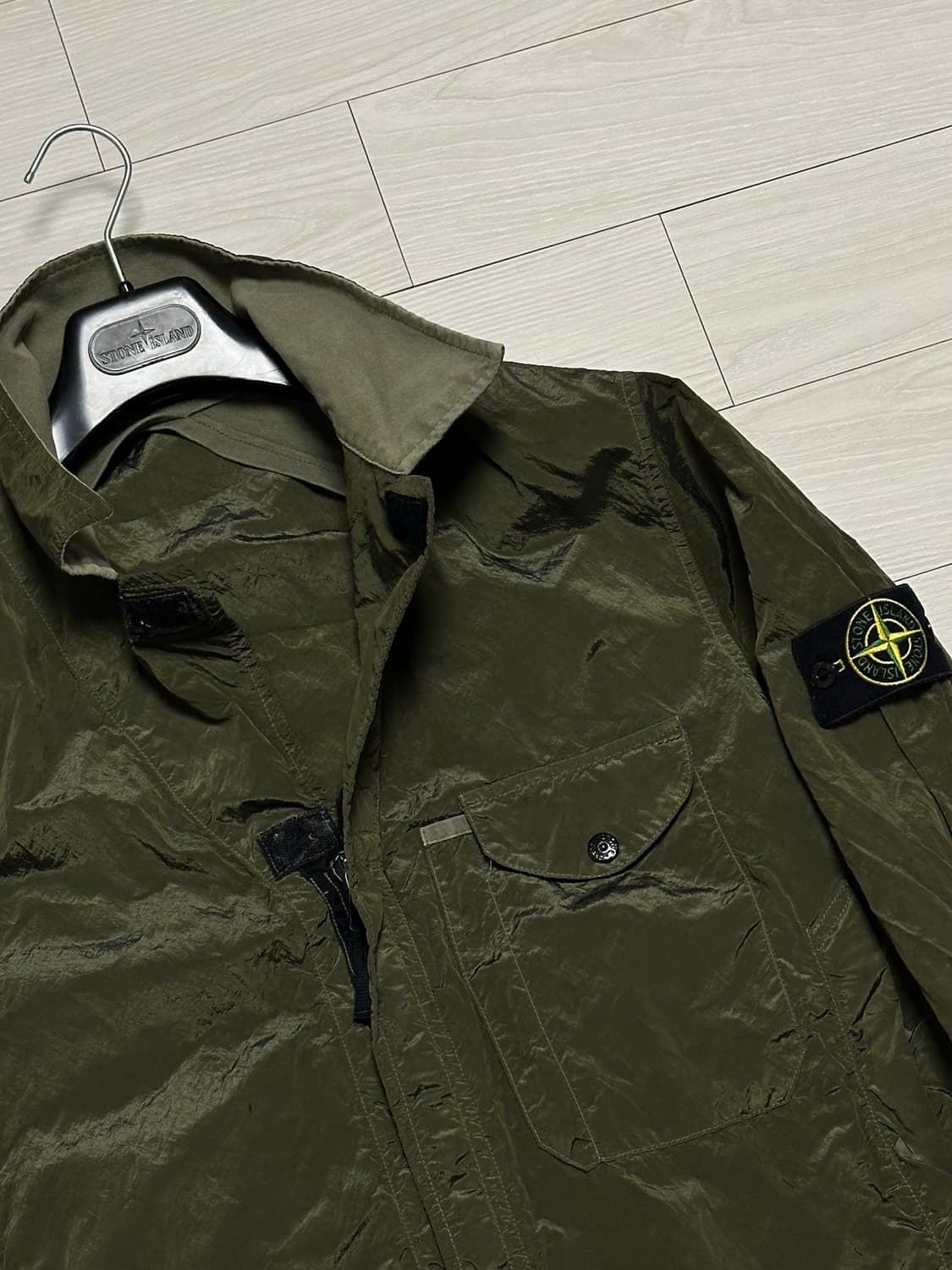 스톤아일랜드 나일론메탈 1/2 집업 자켓 XL(105) 국내판 상품이미지3