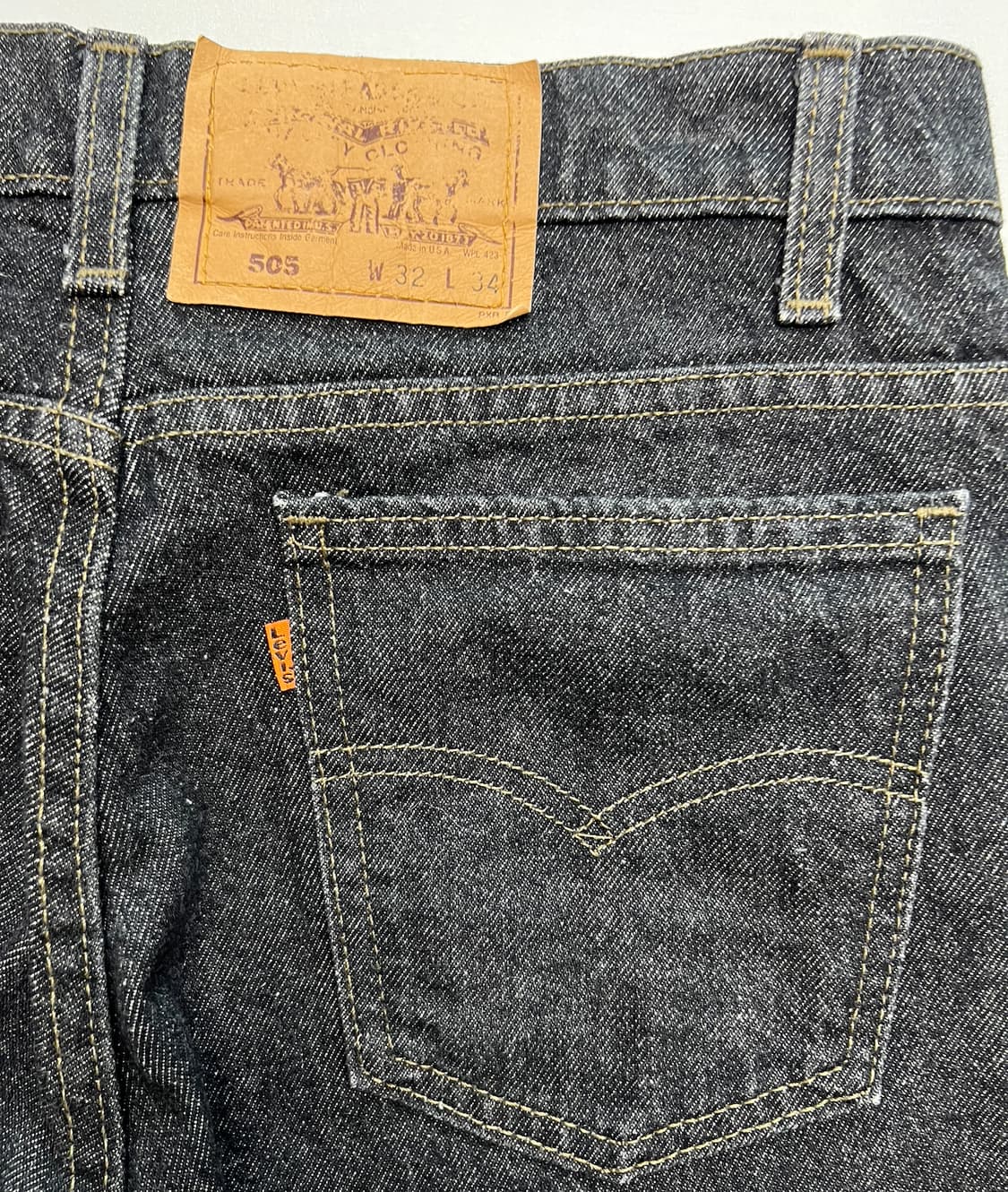 [Made In Usa] 90s리바이스 505 오렌지탭 흑청 32/34 상품이미지6