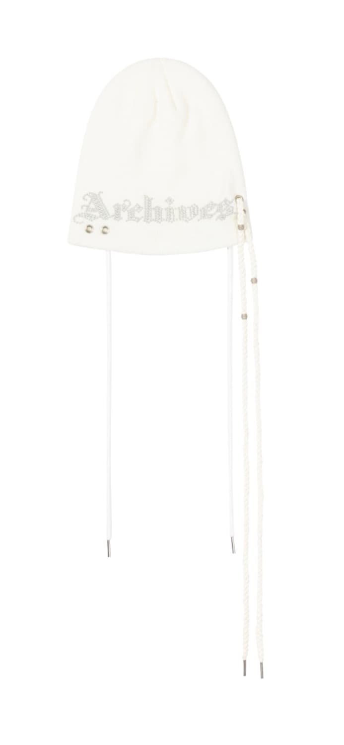 2000아카이브스 스터드 비니 (아이보리) 25FW 상품이미지2