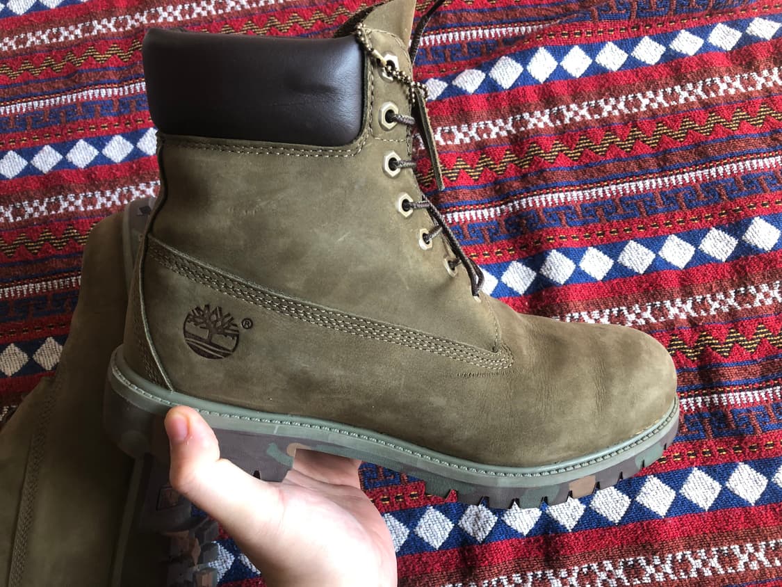 팀버랜드 6인치 올리브 카모 부츠 280 상품이미지8