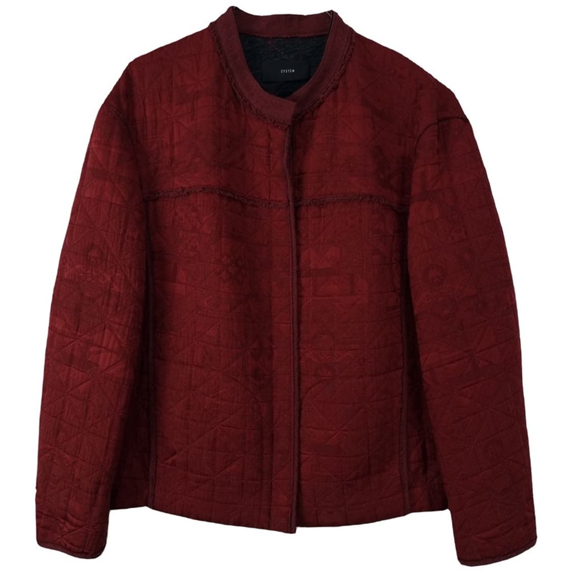 [시스템] 빈티지 에스닉 퀼티드 자켓 레드 M18830 상품이미지2