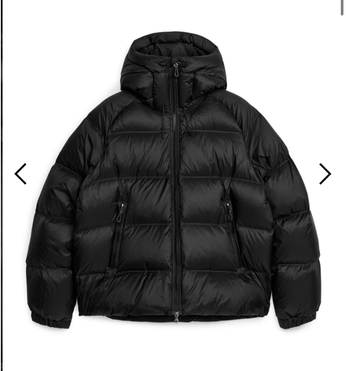 [L] 아르켓 다운 스포티 재킷 패딩 블랙 상품이미지1