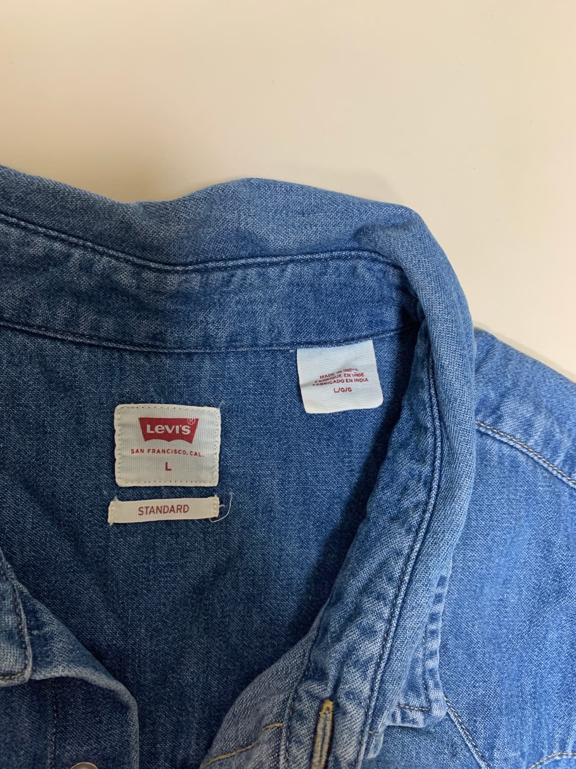 [L] 리바이스 웨스턴 데님 셔츠 상품이미지3