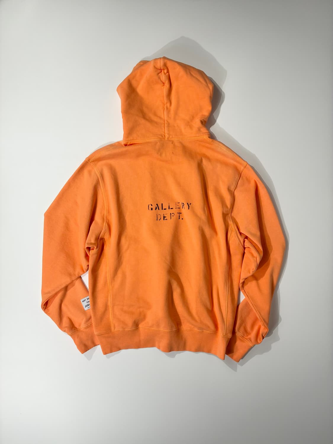 갤러리 디파트먼트 DEPT 로고 후드 티셔츠 플로 오렌지 XL사이즈 상품이미지4