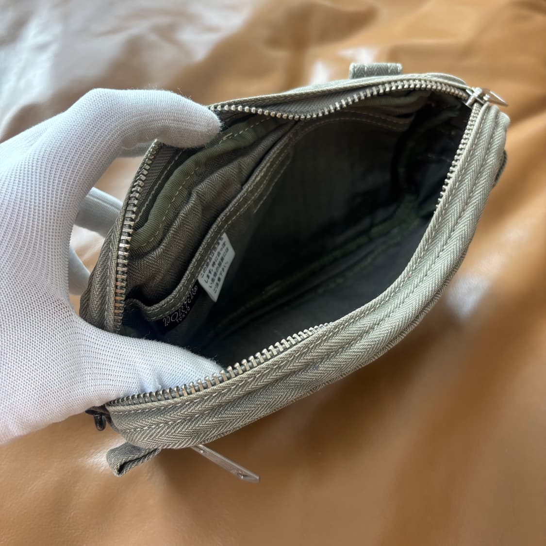 PORTER 포터 해링본 크로스바디 미니백 크로스백 가방 올리브 키키 상품이미지7