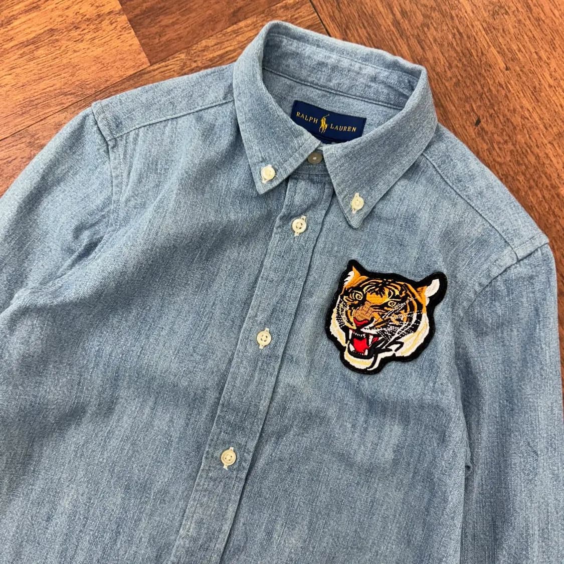 아동용 7 폴로 랄프로렌 타이거패치 데님 남방 셔츠  상품이미지3