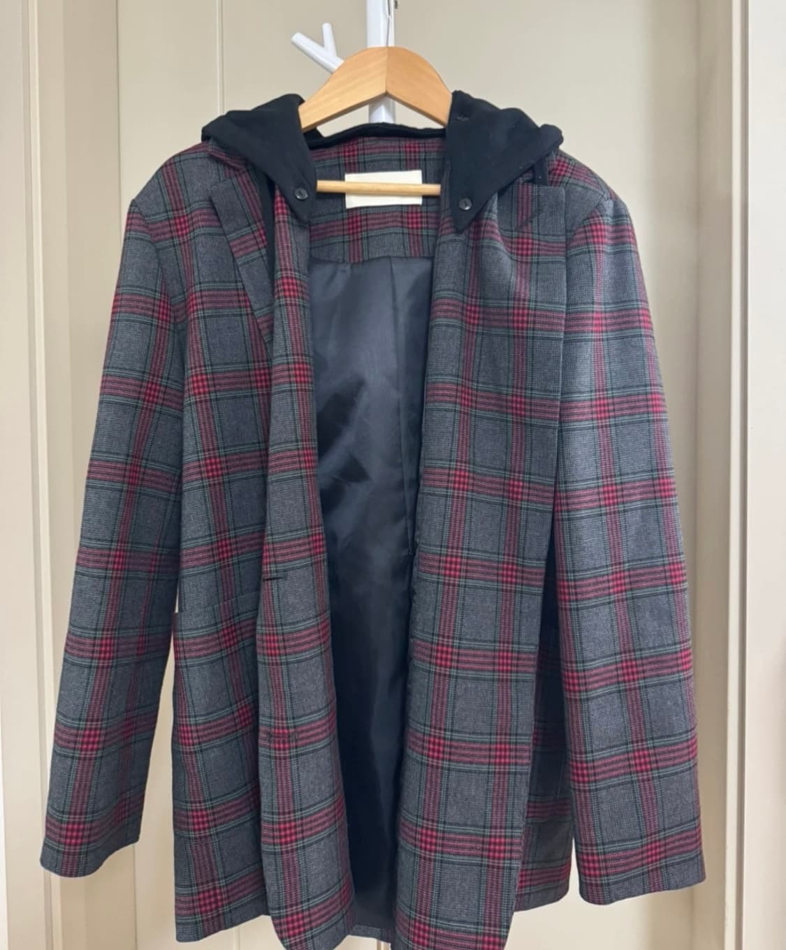 앳코너 체크 후드 자켓 상품이미지3