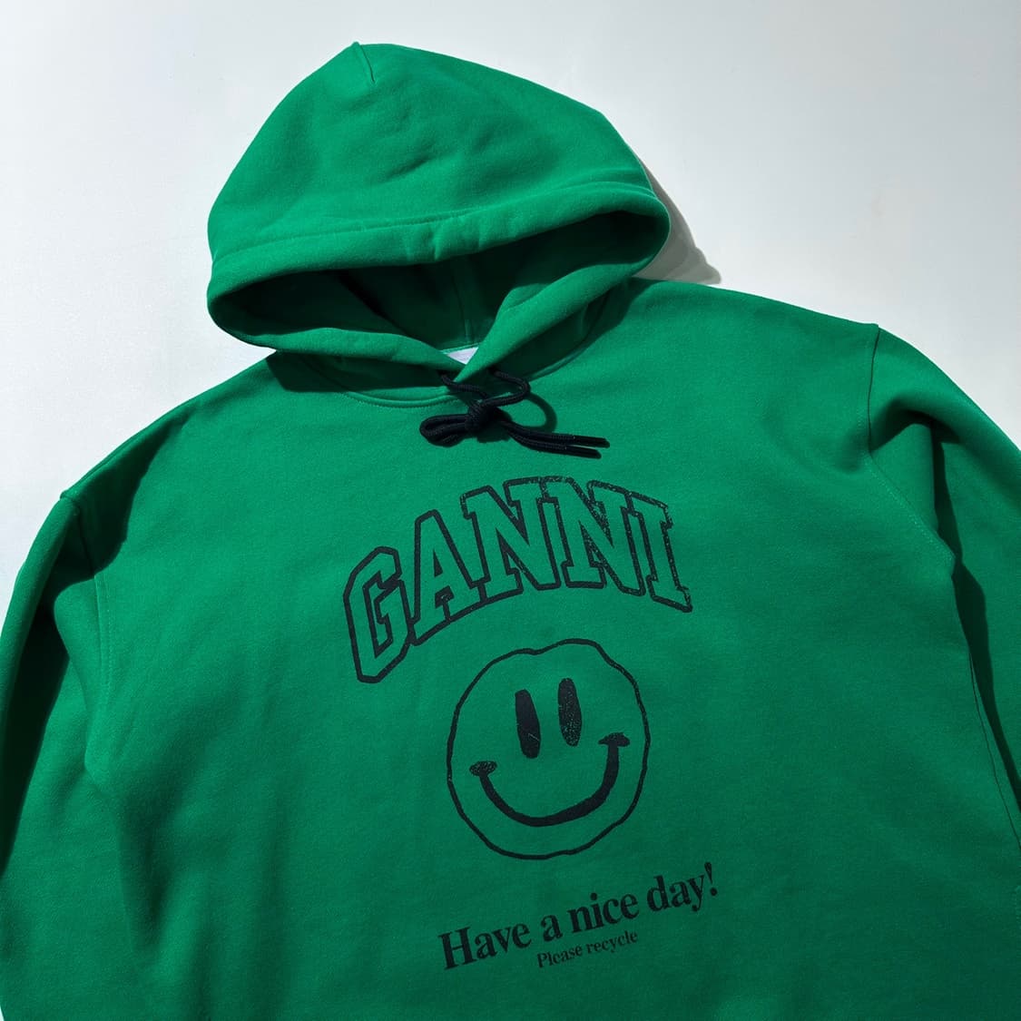 가니 스마일 로고 후드 상품이미지3