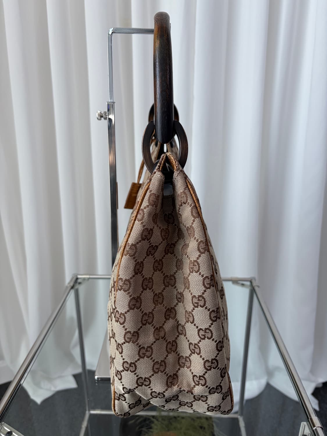 구찌 00s GG 뱀부 핸들 호보백 상품이미지5