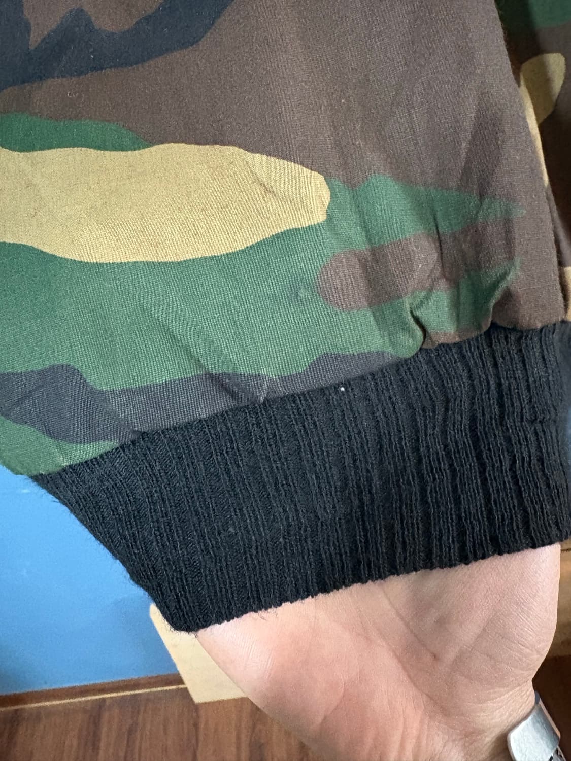 80‘s vtg Woodland Camo Flight Jacket. 상품이미지8