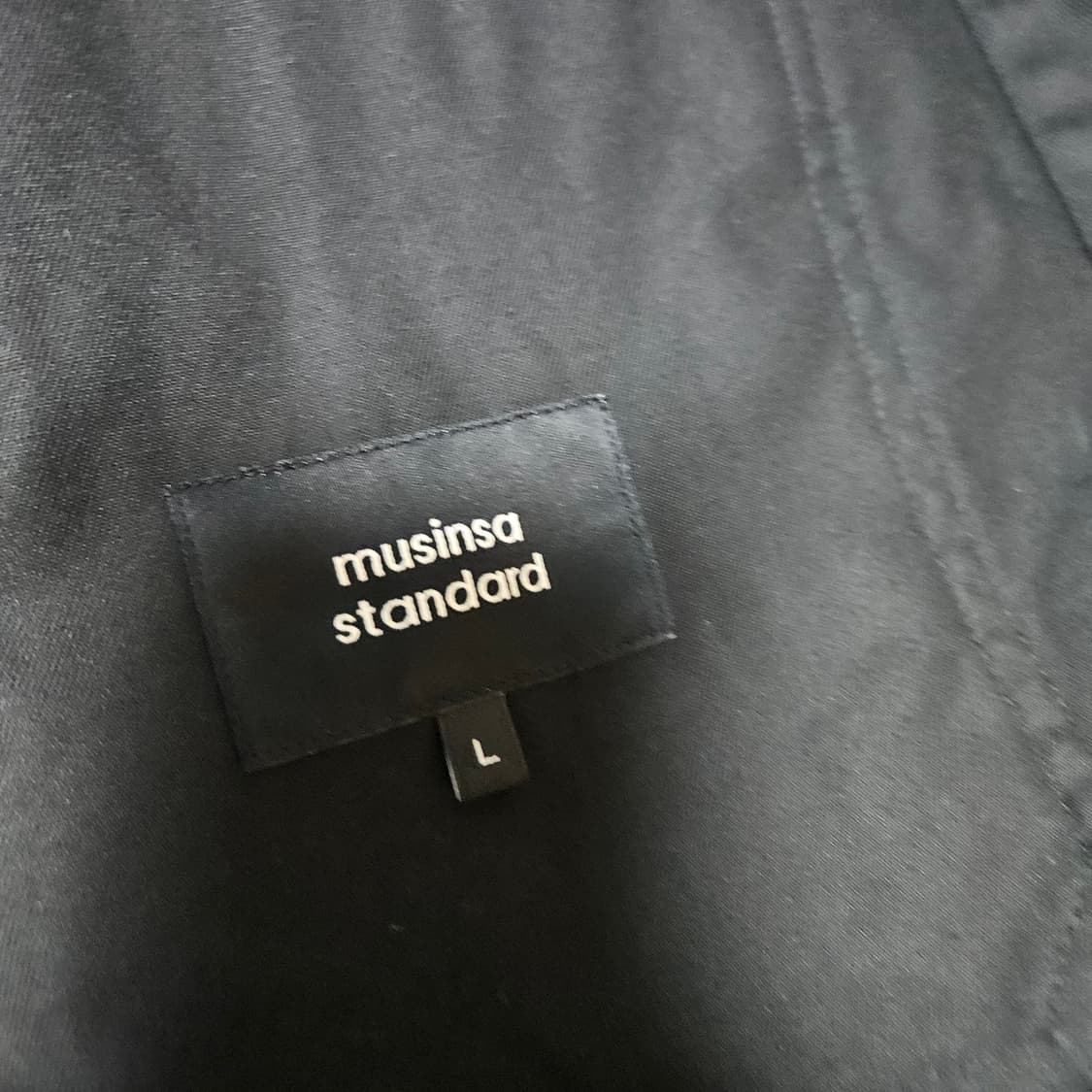 무신사 스탠다드 워크 자켓 블랙 색상 L 상품이미지3