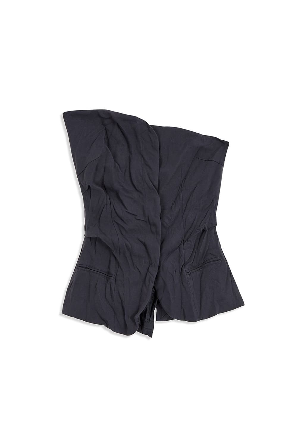 [Open yy]CRINKLED UNBALANCED BUSTIER 상품이미지1