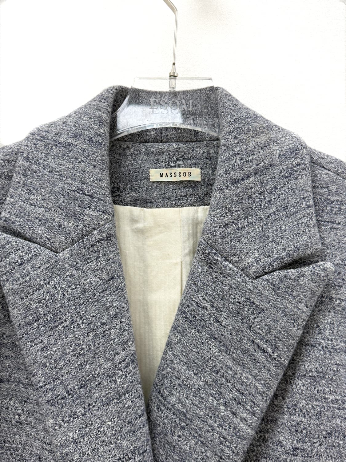 마스콥 멜란지 코튼 더블 자켓 상품이미지4