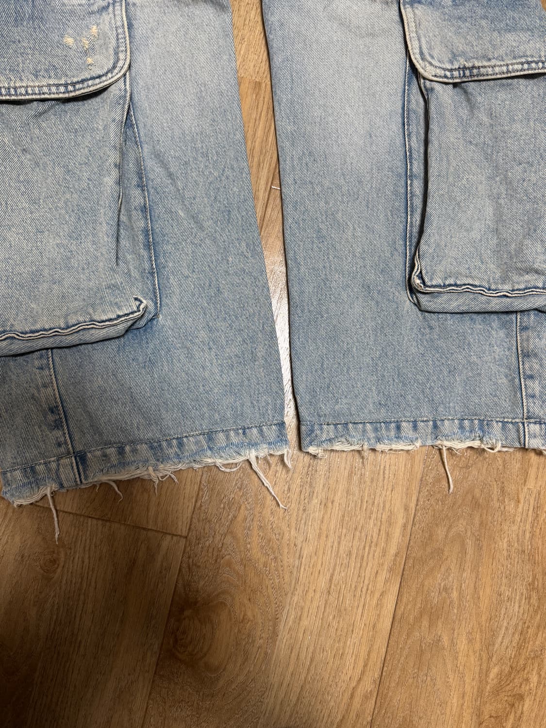 자라 데미지드 카고 데님 상품이미지4