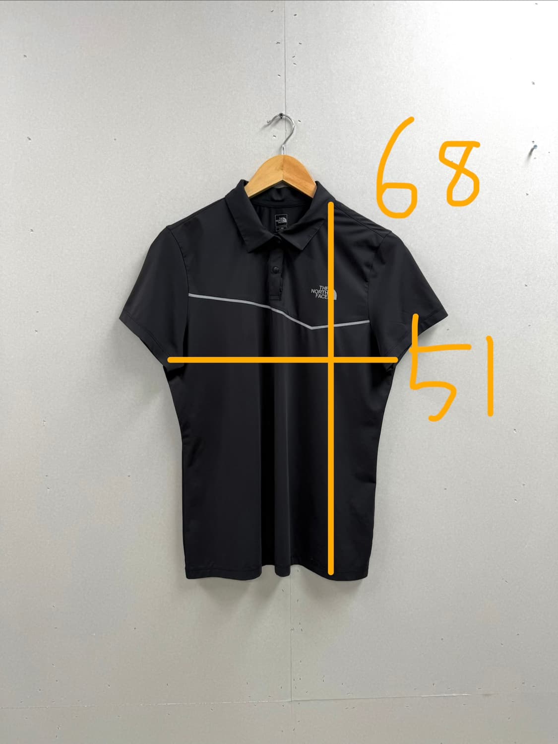 여성 95 L / 노스페이스 폴리 반팔 카라티 블랙 상품이미지2