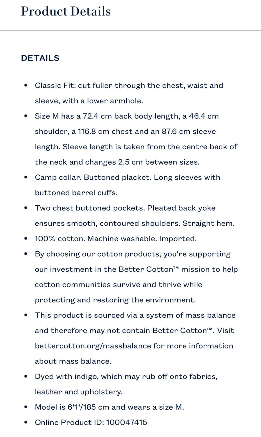 [M] 폴로 랄프로렌 클래식핏 인디고 플래드 캠프 셔츠 상품이미지8