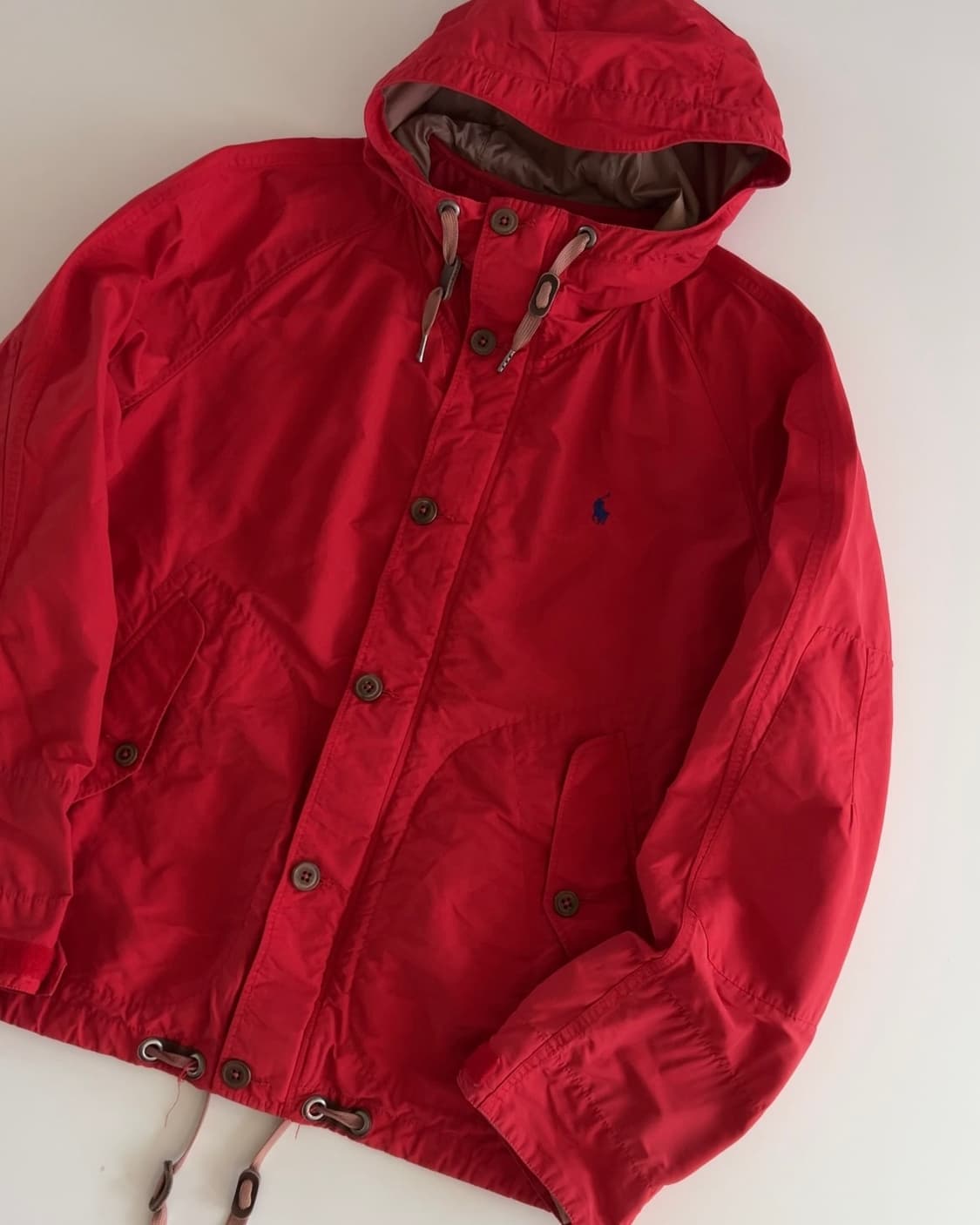 폴로 랄프로렌 레드 후드자켓 M 상품이미지2