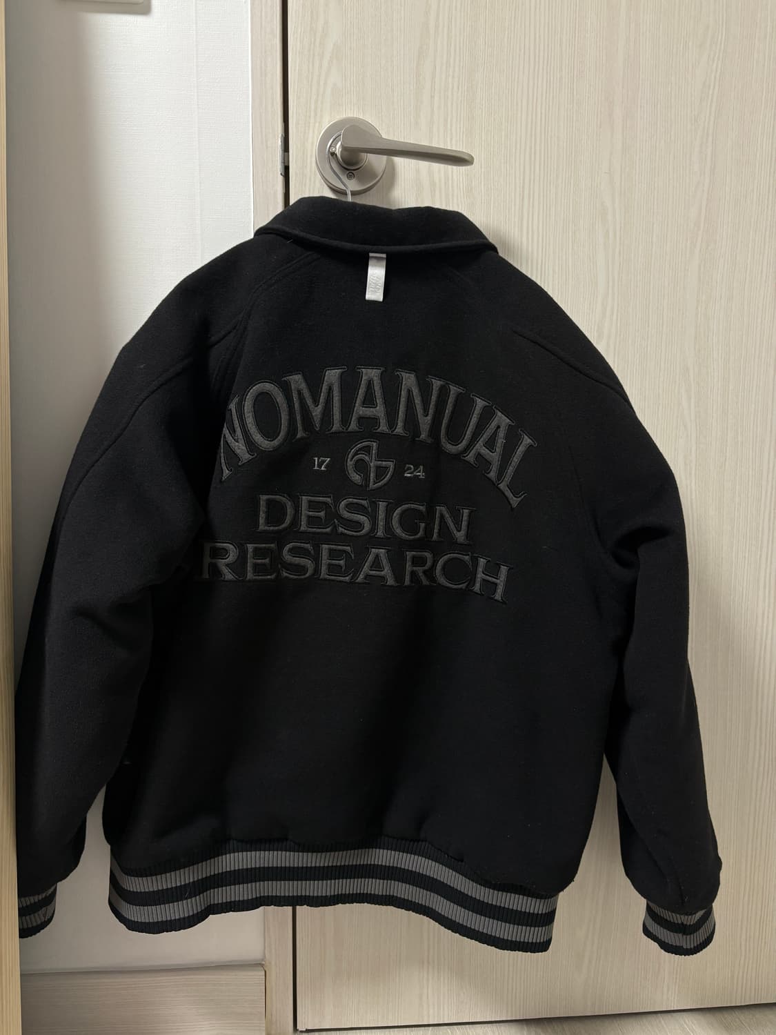 노매뉴얼 W.S 바시티 자켓 블랙 M 상품이미지4