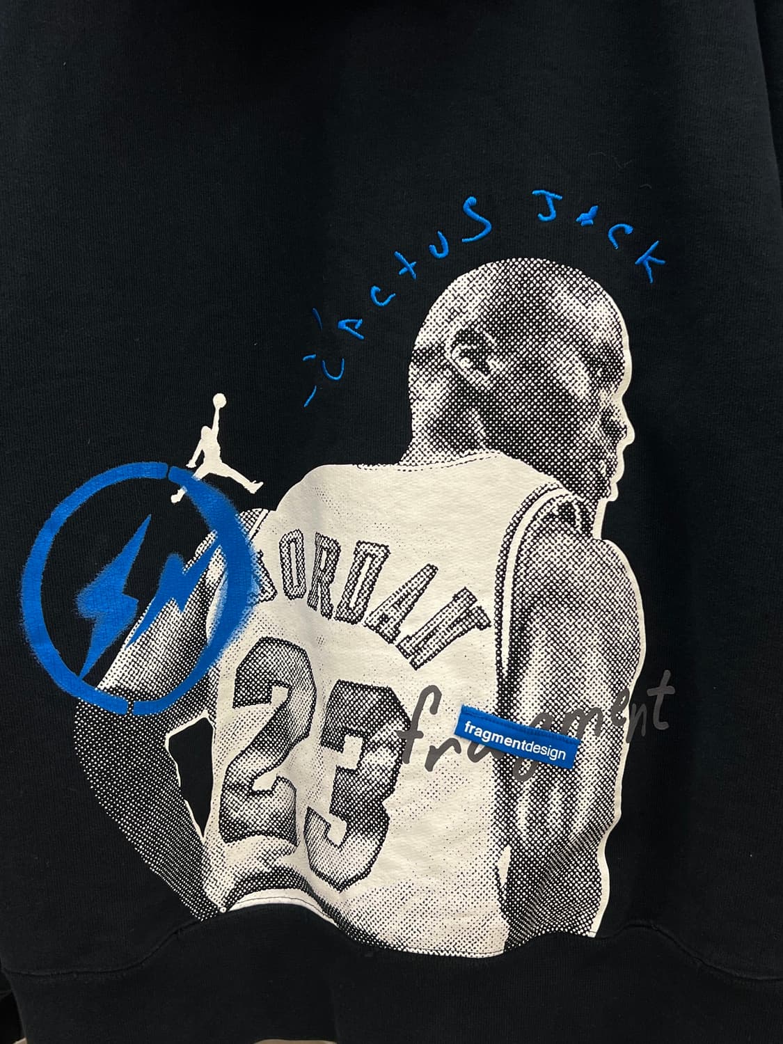 조던 x 트래비스 스캇 x 프라그먼트 후드 블랙 상품이미지2
