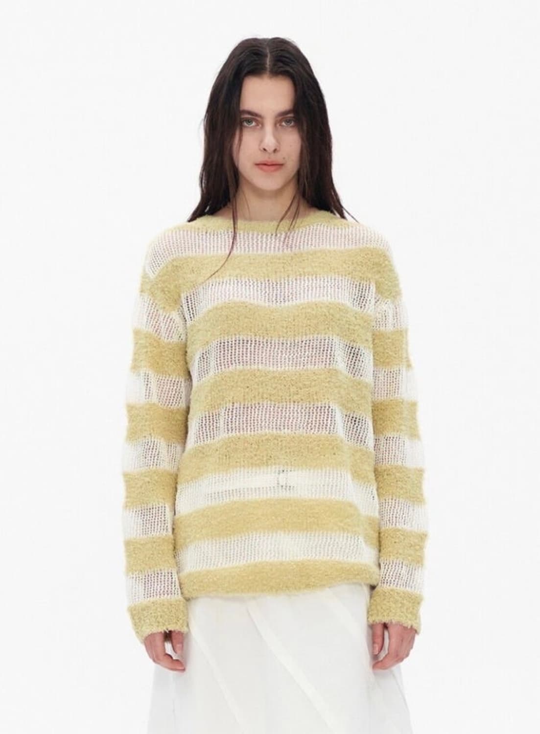 더오픈프로덕트 fluffy stripe knit top  상품이미지1