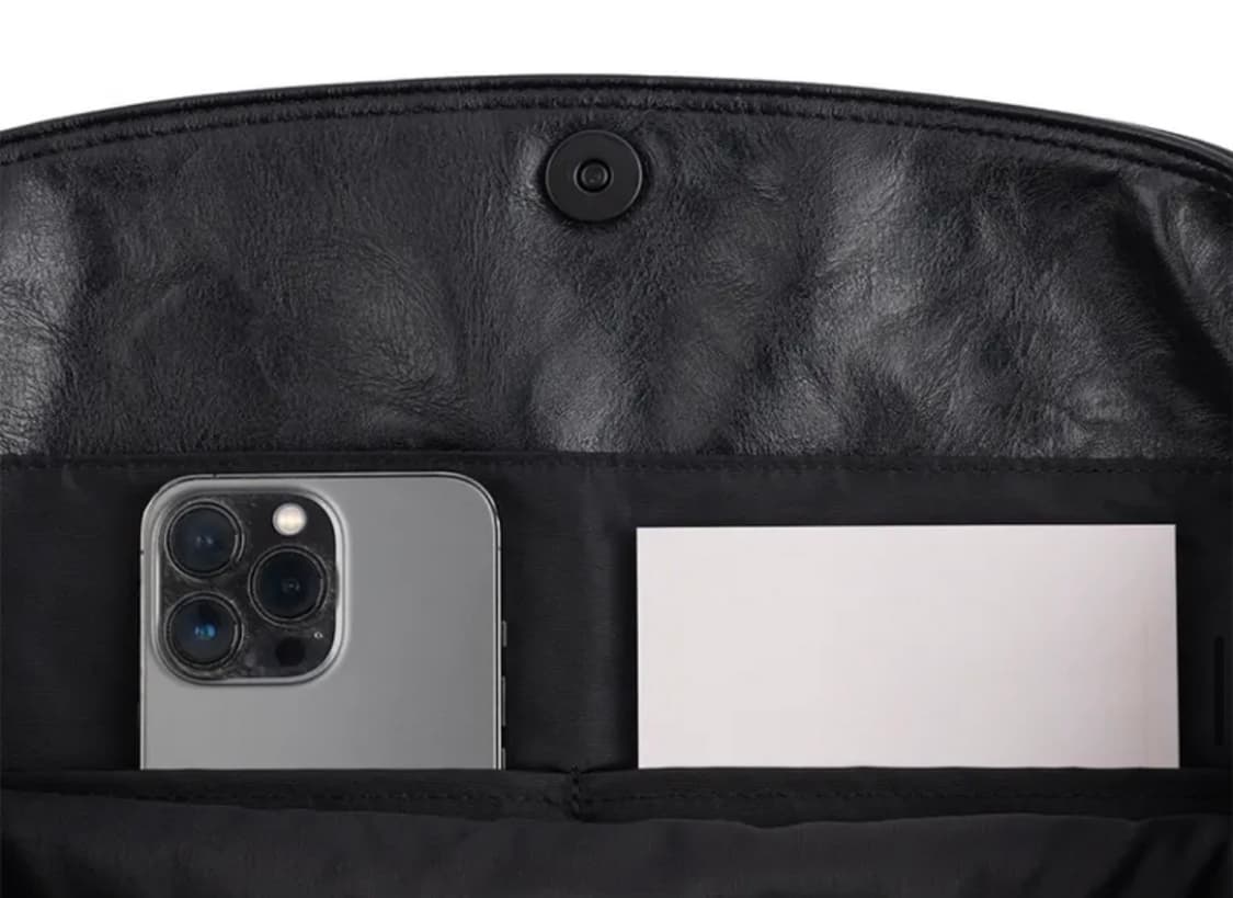 하 아카이브 컨투어 숄더백 레더 블랙 상품이미지5