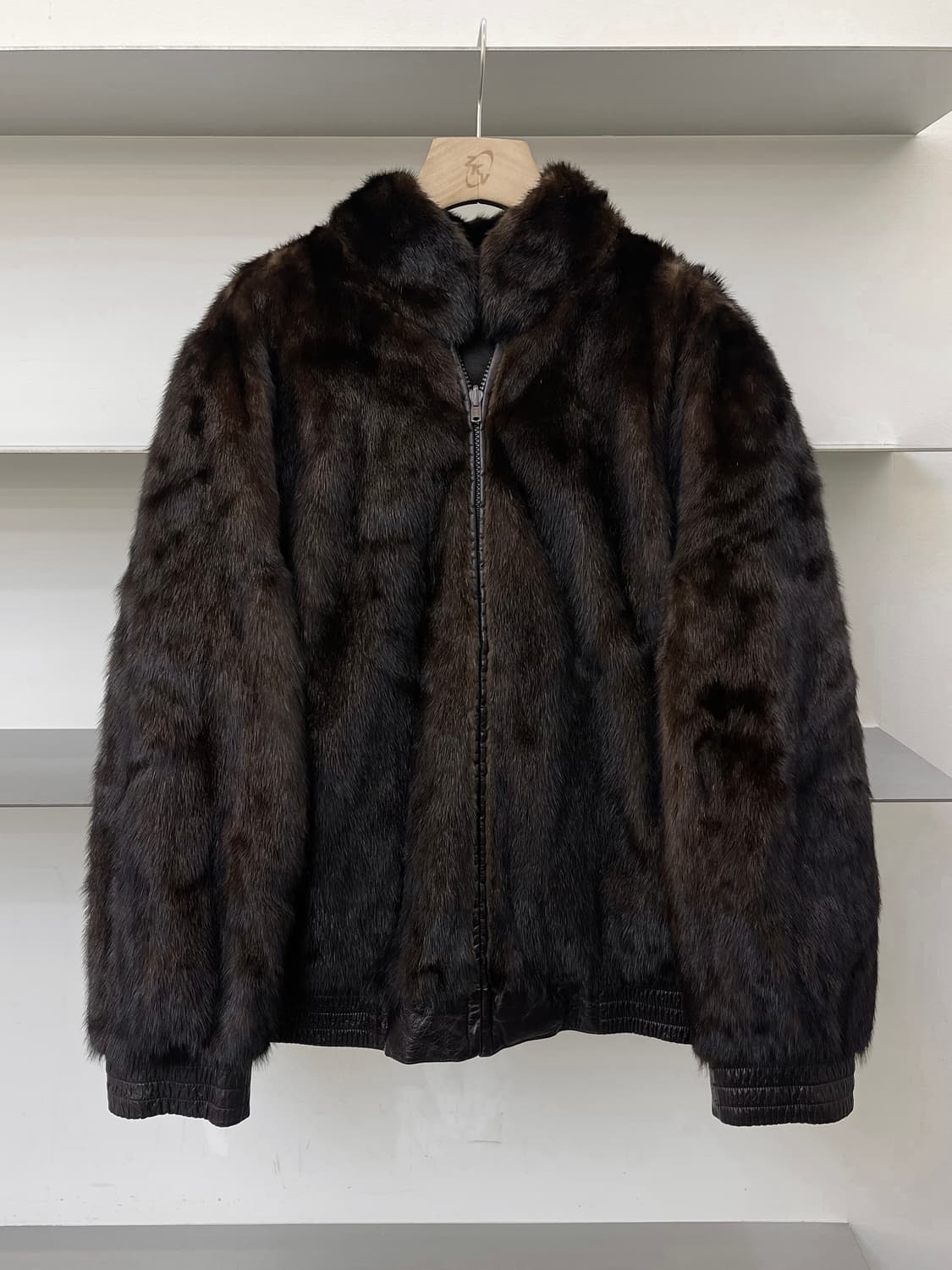 빈티지 리버시블 밍크 퍼 레더 자켓 상품이미지1