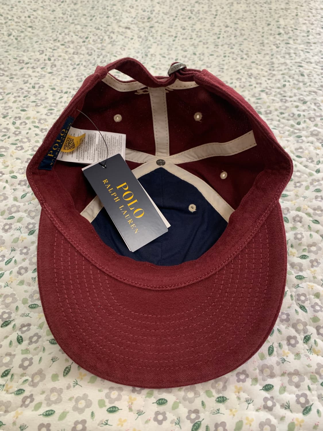 [FREE] 폴로 랄프로렌 25FW 펠트 패치 샤모아 볼 캡 레드 와인 상품이미지5