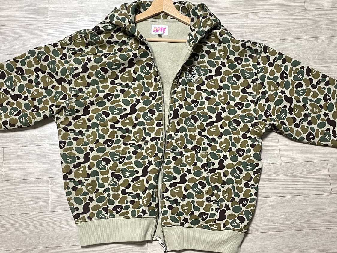 APEE 패턴 오버사이즈드 후드집업 상품이미지2