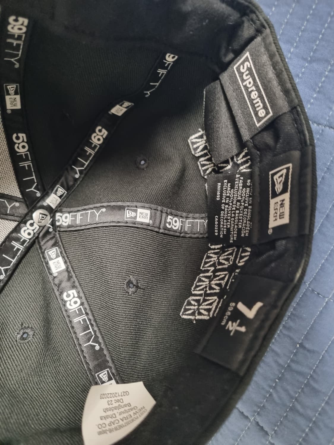 슈프림 샤피 박스로고 뉴에라 블랙 24SS 7 1/2 상품이미지5