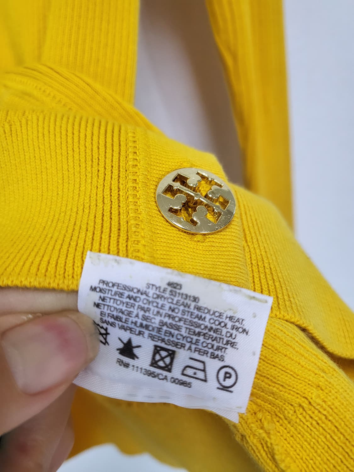 정품 토리버치 금장 골지 가디건 44-날씬66 상품이미지6