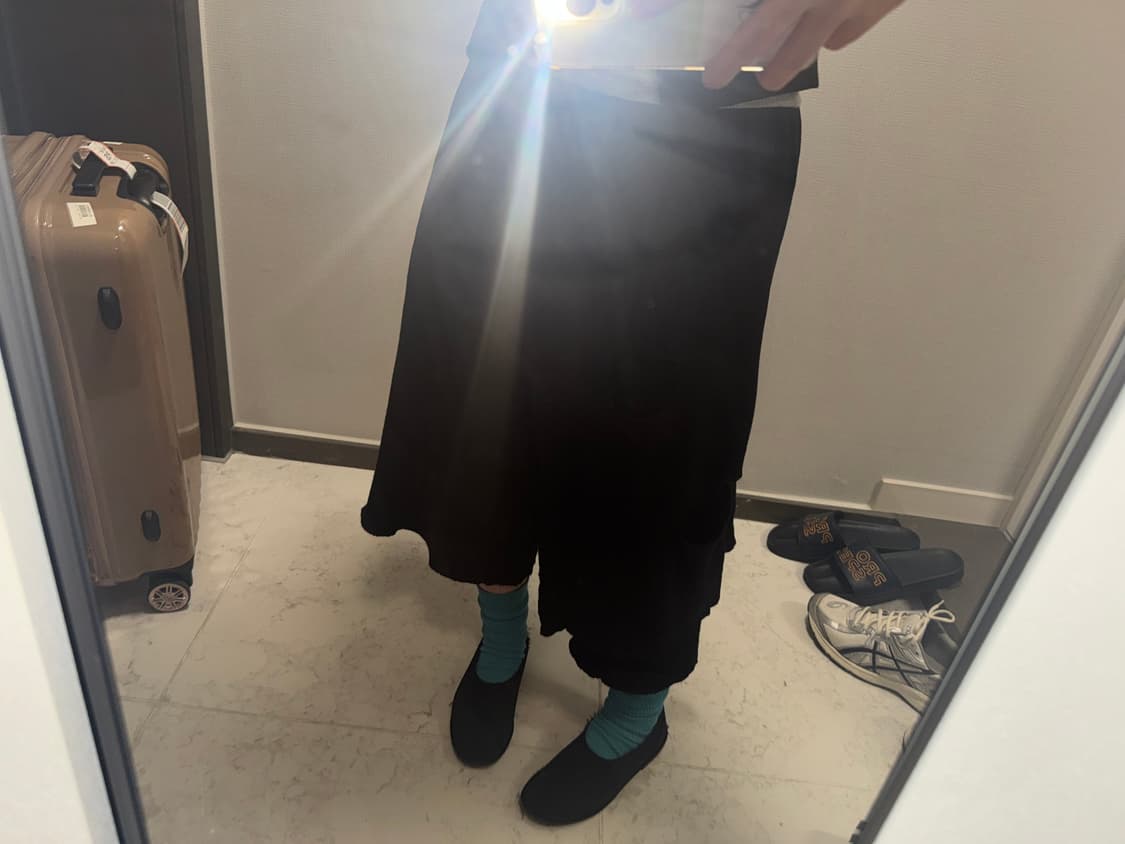 트리콧 랩스커트 팬츠 상품이미지4