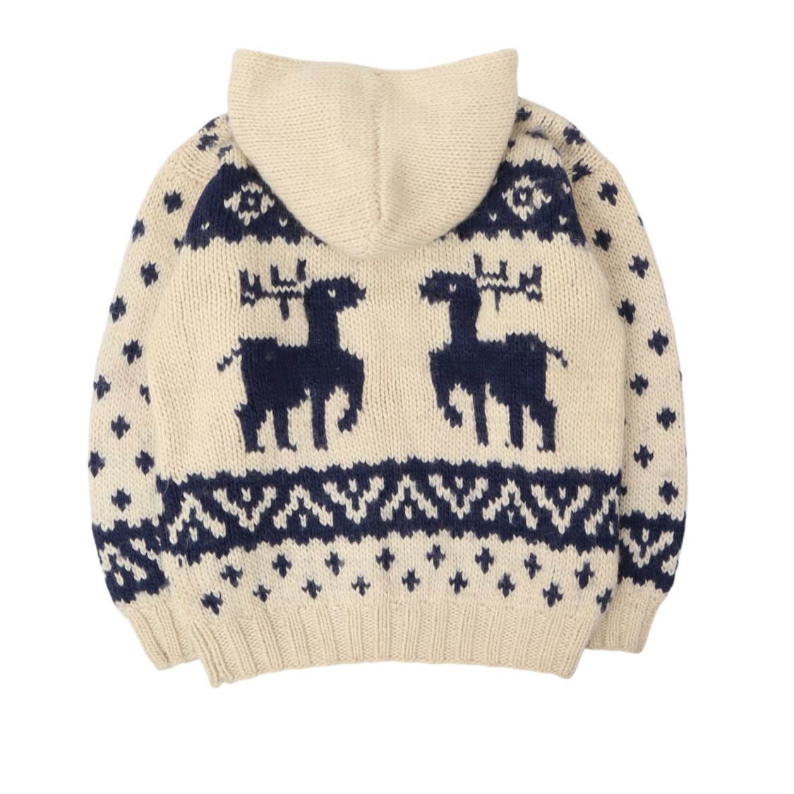 Cabin 빈티지 핸드메이드 울 집업 코위찬 상품이미지5