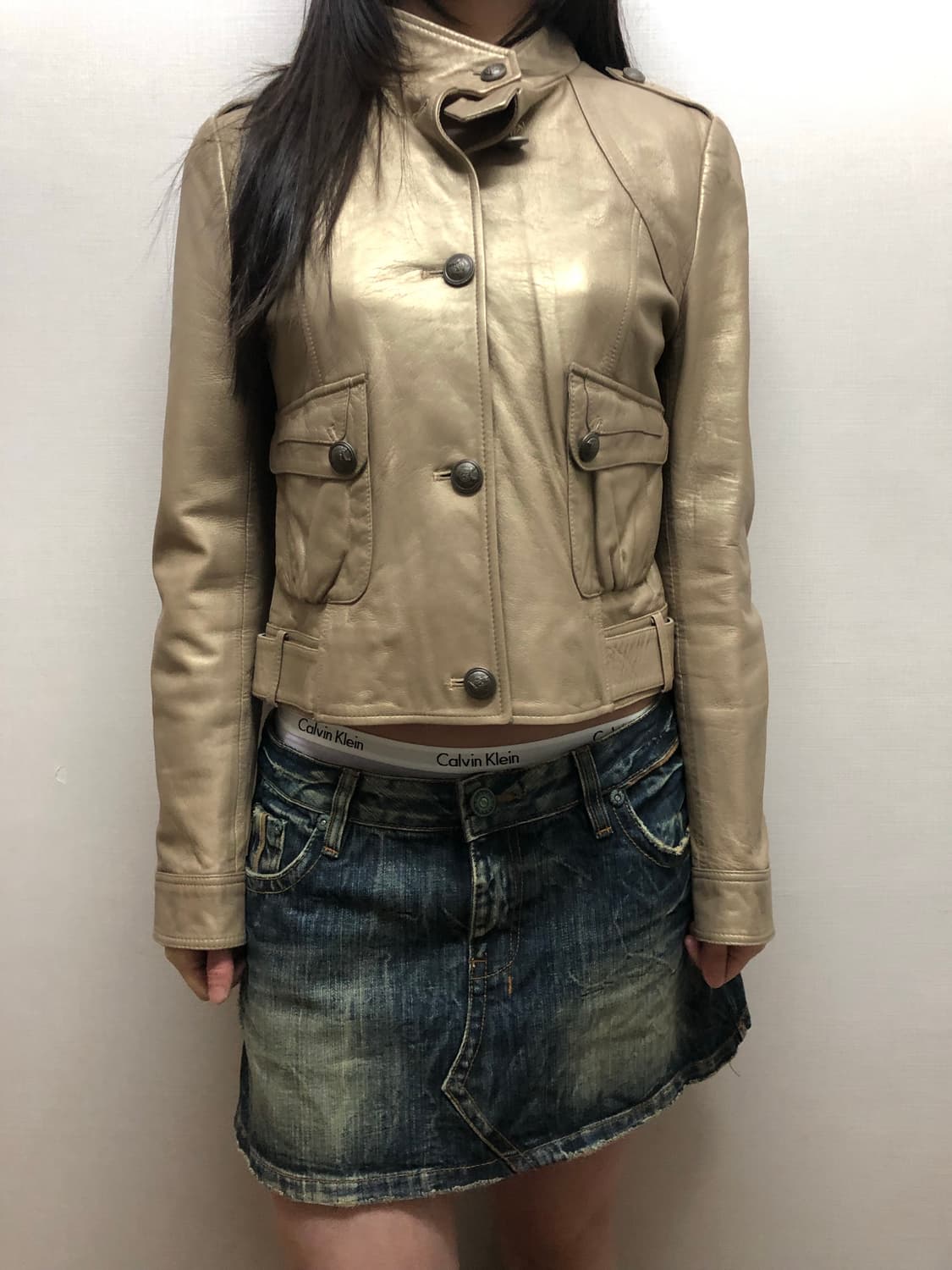 빈티지 골드 양가죽 자켓 상품이미지6