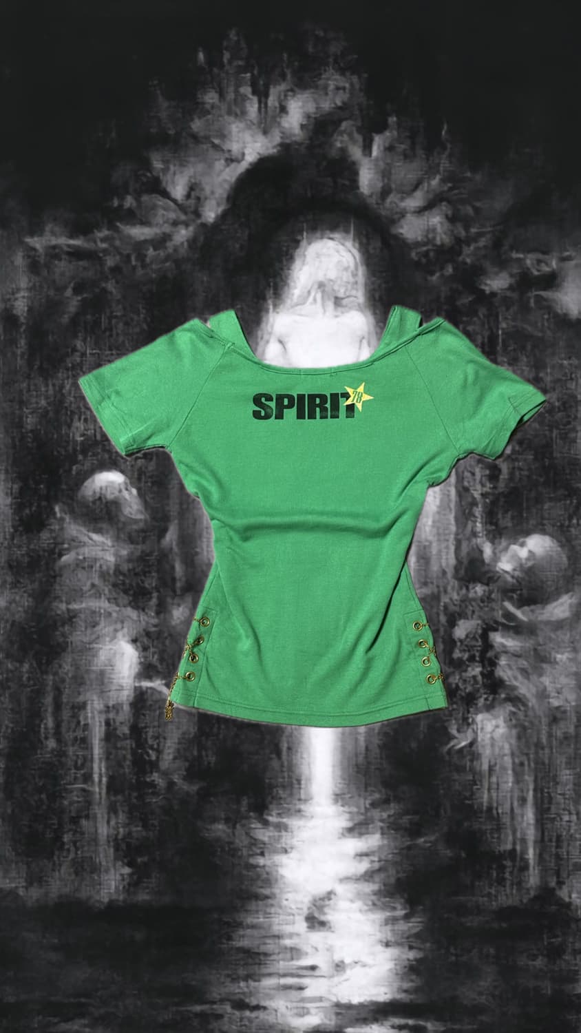 갸루 y2k lettering shirt 상품이미지2