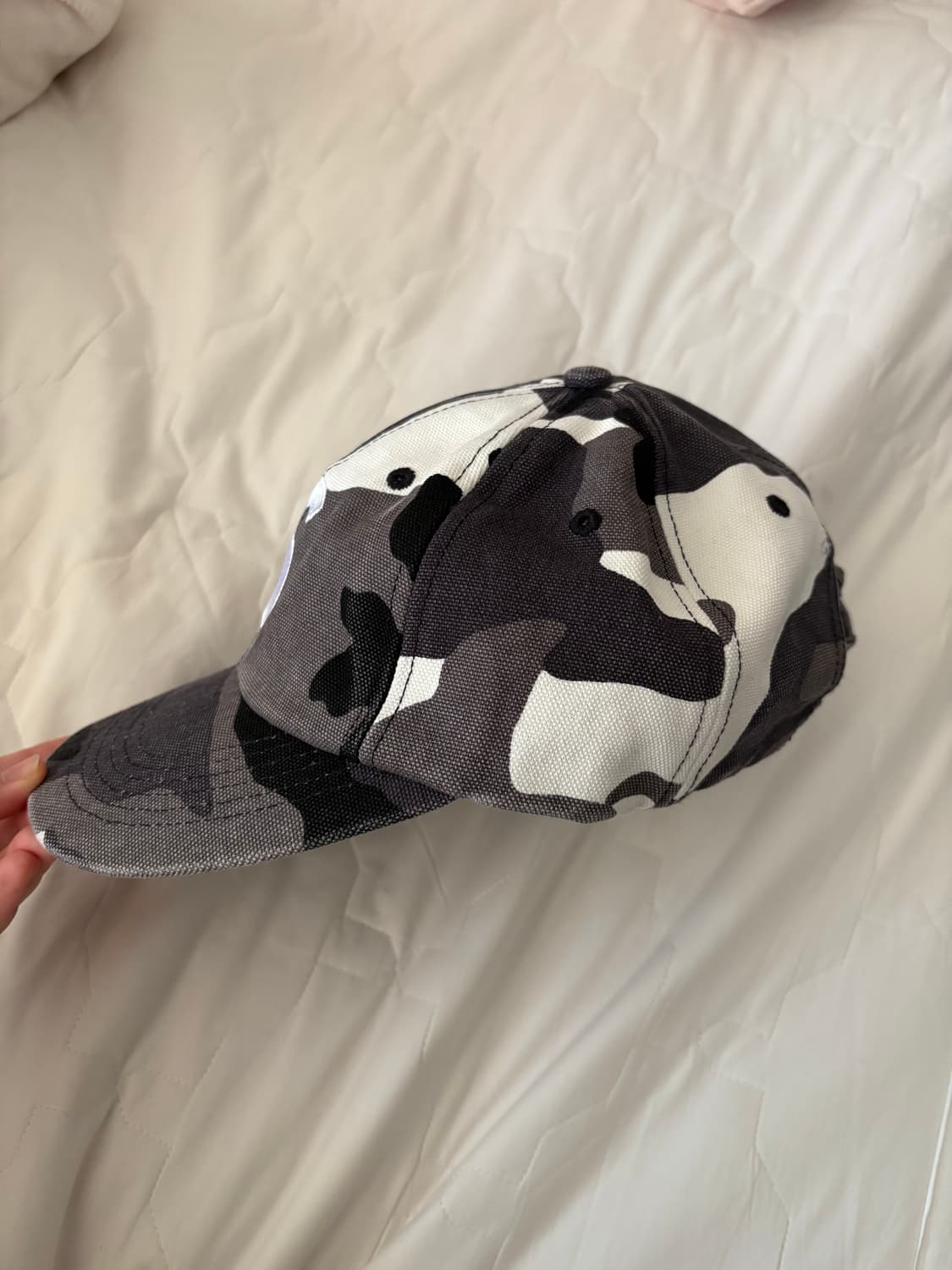 슈프림 모자 한정드롭 - 25fw 스노우 카모 피그먼트 코티드 캔버스  상품이미지3