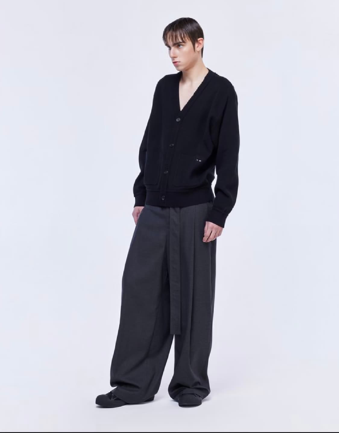 송지오 지제로 심리스 블랙 가디건 판매 상품이미지2