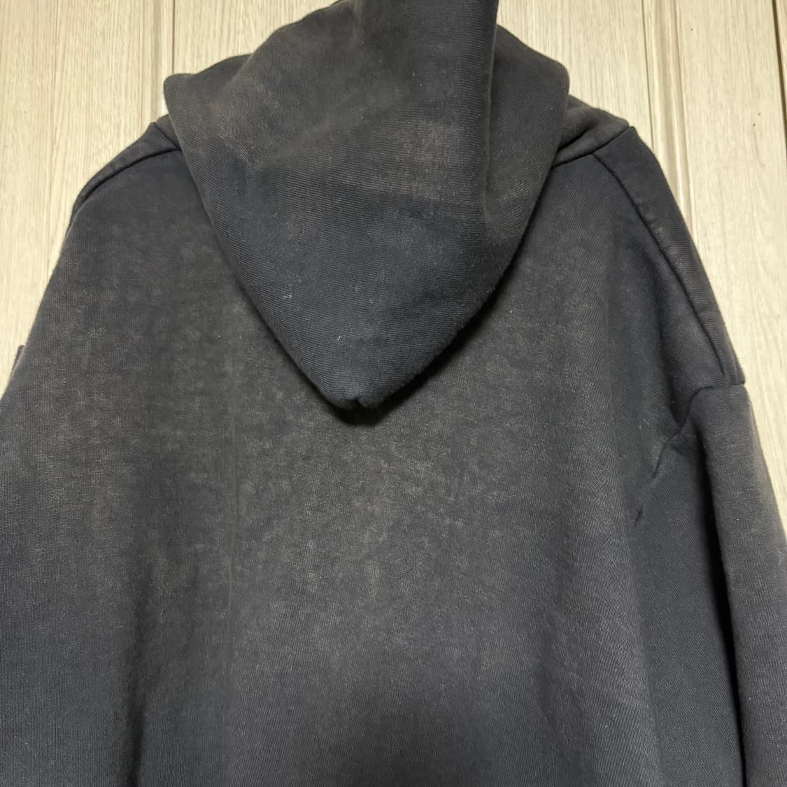 [3] 아프레쎄 25ss 빈티지 후드 집업 블랙 상품이미지4
