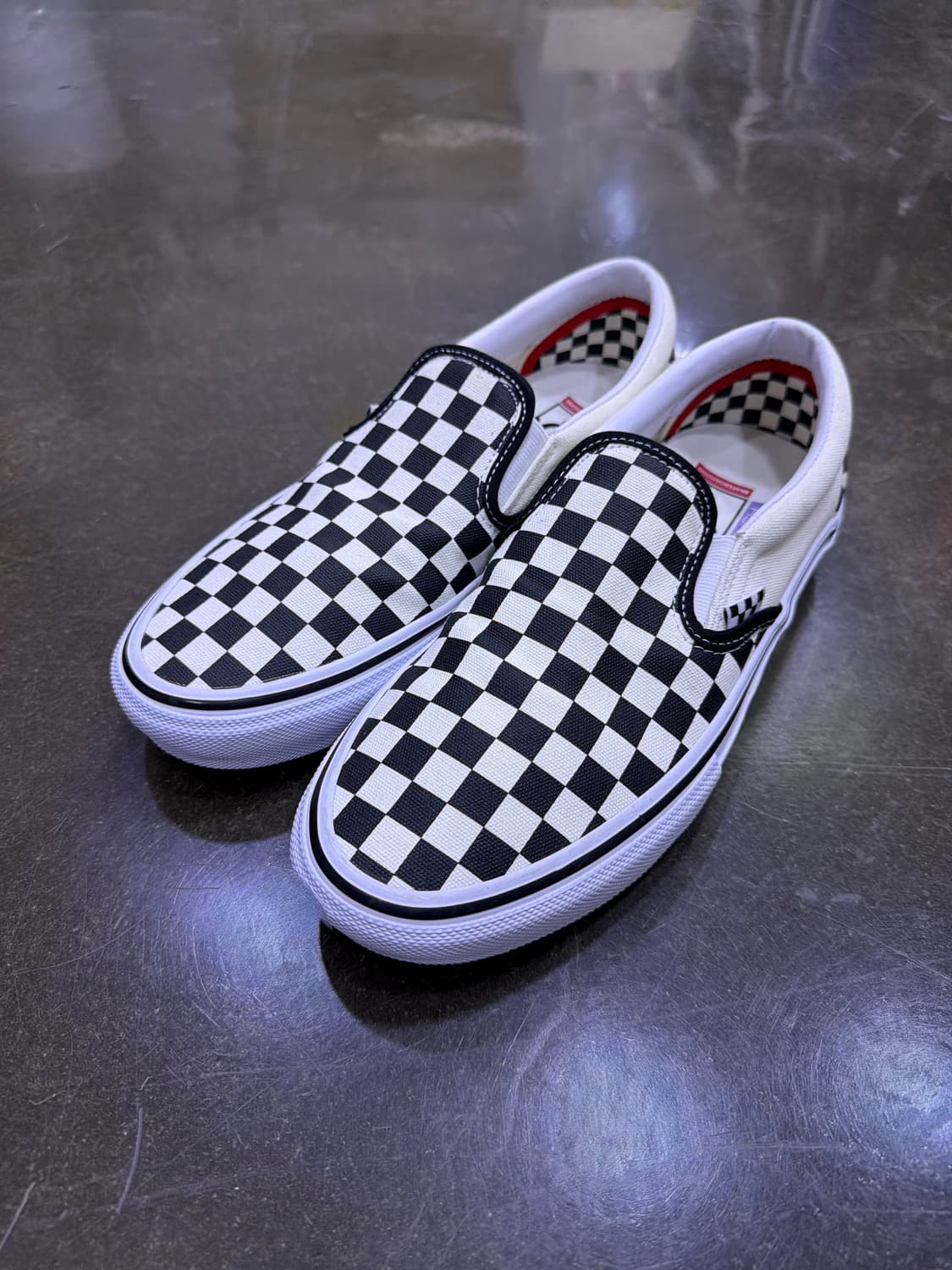 반스 스케이트 슬립온 체커보드 블랙 오프 화이트 265 상품이미지1