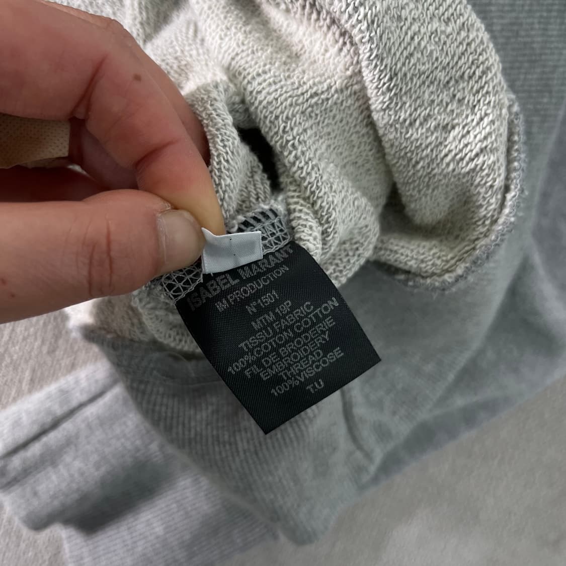 W 100 이자벨마랑 밀리 빅로고 맨투맨 상품이미지5